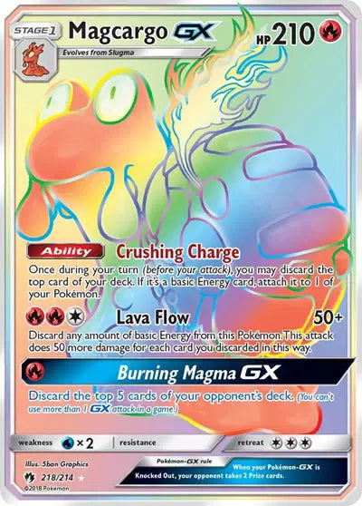 Magcargo GX - 218/214 - Lost Thunder