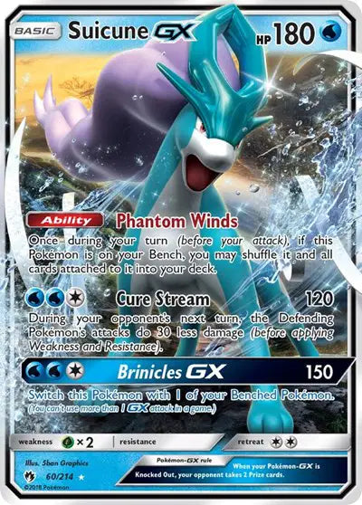 Suicune GX - 60/214 - Lost Thunder