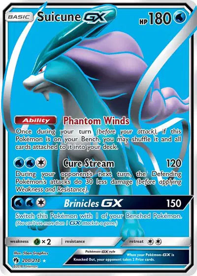 Suicune GX - 200/214 - Lost Thunder