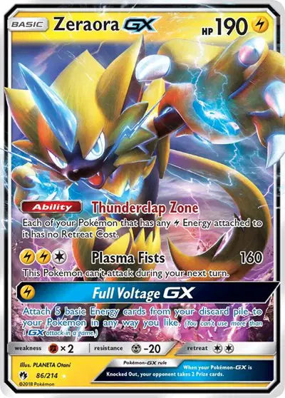 Zeraora GX - 86/214 - Lost Thunder