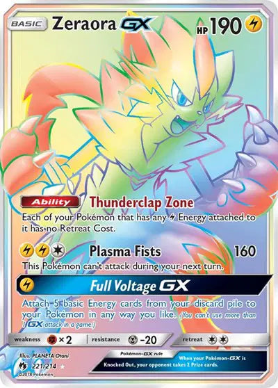 Zeraora GX - 221/214 - Lost Thunder
