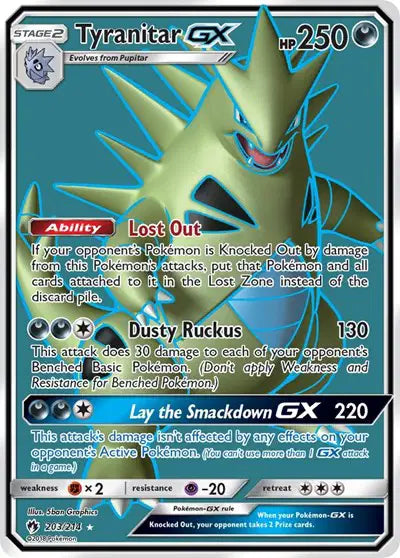 Tyranitar GX - 203/214 - Lost Thunder