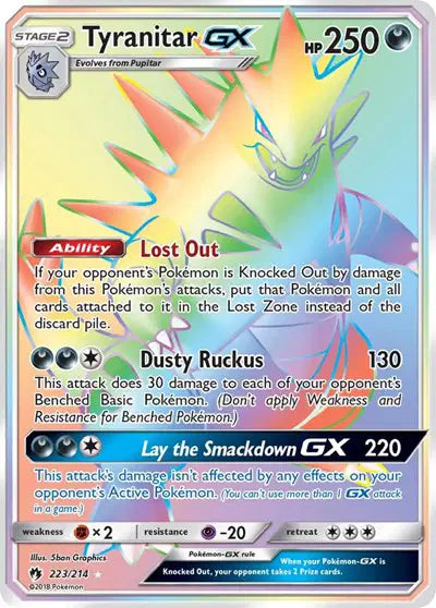 Tyranitar GX - 223/214 - Lost Thunder