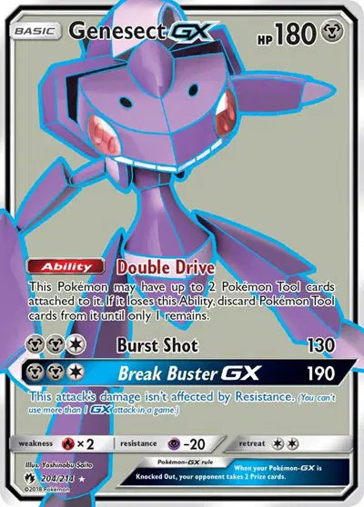 Genesect GX - 204/214 - Lost Thunder