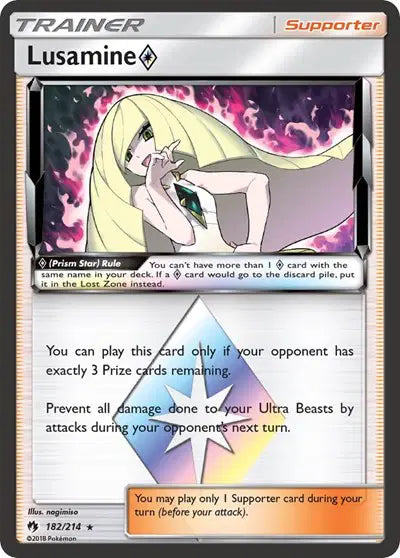Lusamine Prism Star - 182/214 - Lost Thunder