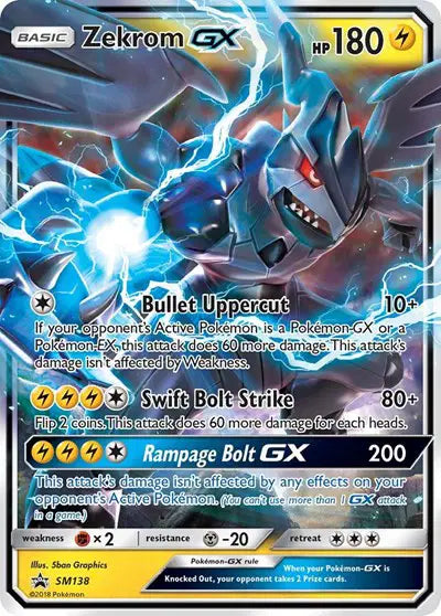 Zekrom GX - SM138 - Sun & Moon Promo