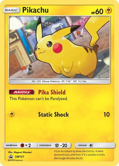 Pikachu - SM157 - Sun & Moon Promo