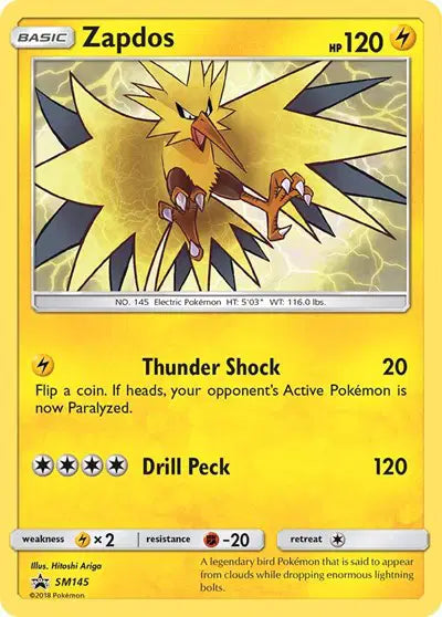 Zapdos - SM145 - Sun & Moon Promo
