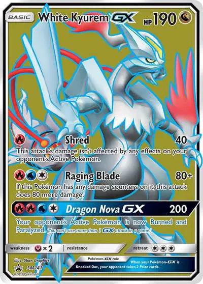 White Kyurem GX - SM141 - Sun & Moon Promo