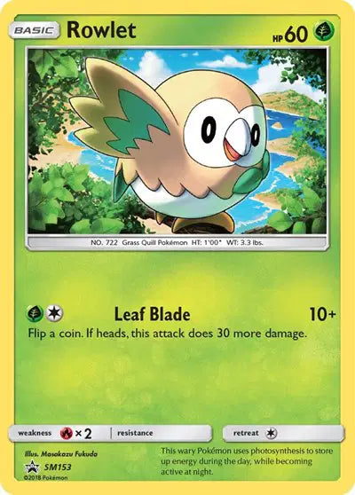 Rowlet - SM153 - Sun & Moon Promo