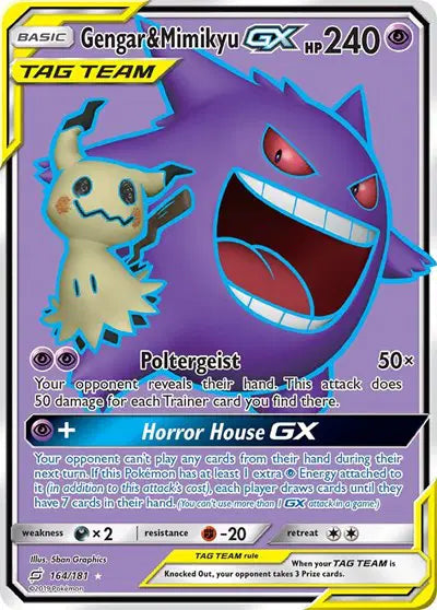 Gengar & Mimikyu GX - 164/181 - Tag Team - Team Up