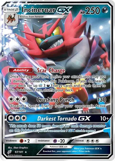Incineroar GX - 97/181 - Team Up