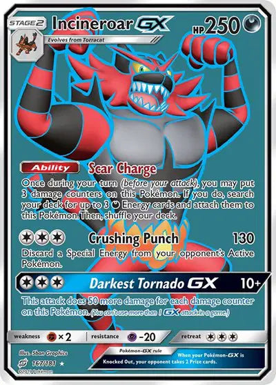 Incineroar GX - 167/181 - Team Up