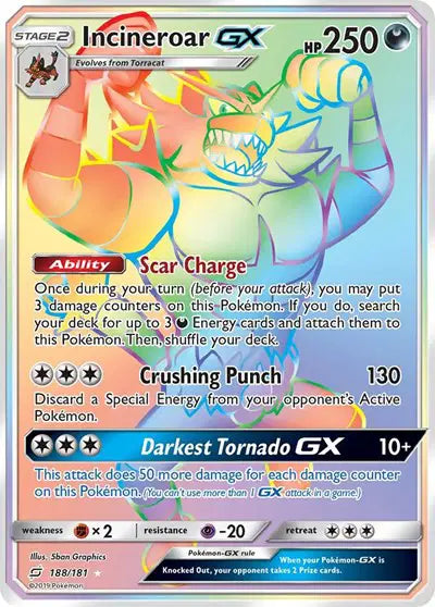 Incineroar GX - 188/181 - Team Up
