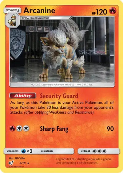 Arcanine - 6/18 - Detective Pikachu
