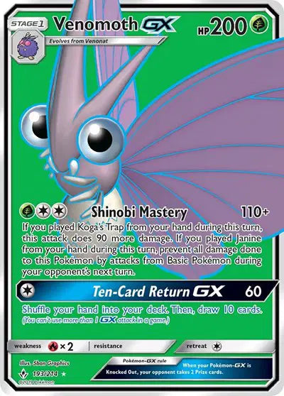 Venomoth GX - 193/214 - Unbroken Bonds
