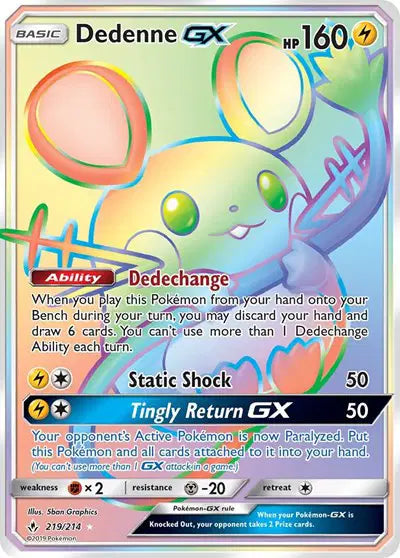 Dedenne GX - 219/214 - Unbroken Bonds