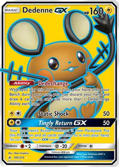 Dedenne GX - 195/214 - Unbroken Bonds