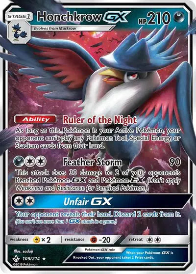 Honchkrow GX - 109/214 - Unbroken Bonds
