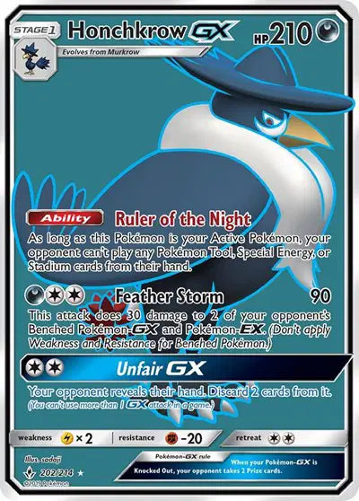 Honchkrow GX - 202/214 - Unbroken Bonds