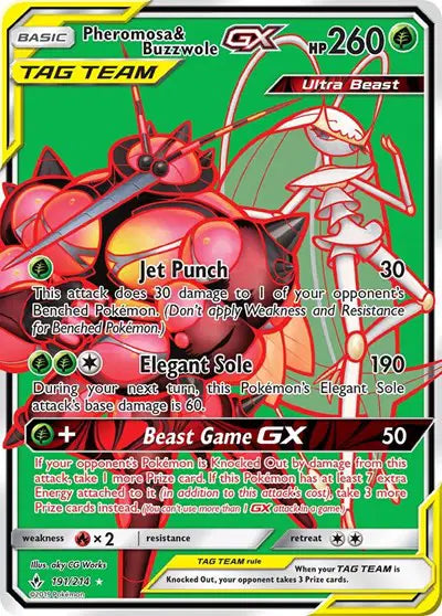 Pheromosa & Buzzwole GX - 191/214 - Tag Team - Unbroken Bonds