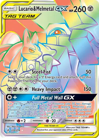Lucario & Melmetal GX - 224/214 - Tag Team - Unbroken Bonds