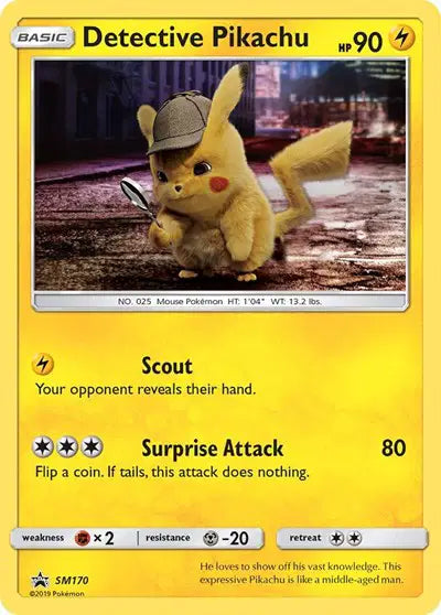 Detective Pikachu - SM170 - Sun & Moon Promo