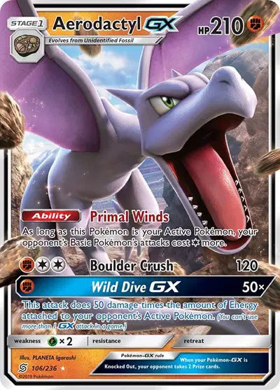 Aerodactyl GX - 106/236 - Unified Minds