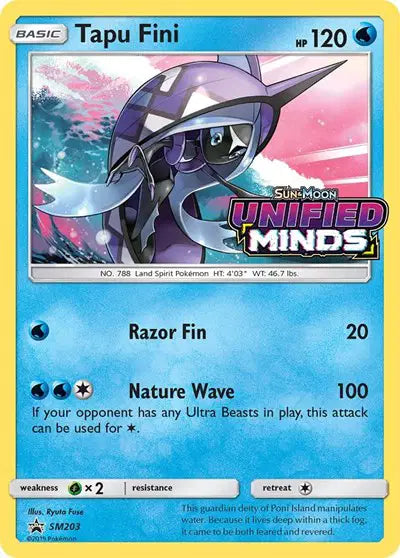 Tapu Fini - SM203 - Sun & Moon Promo