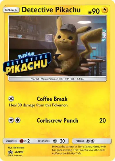 Detective Pikachu - SM190 - Sun & Moon Promo