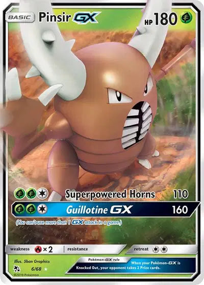 Pinsir GX - 6/68 - Hidden Fates
