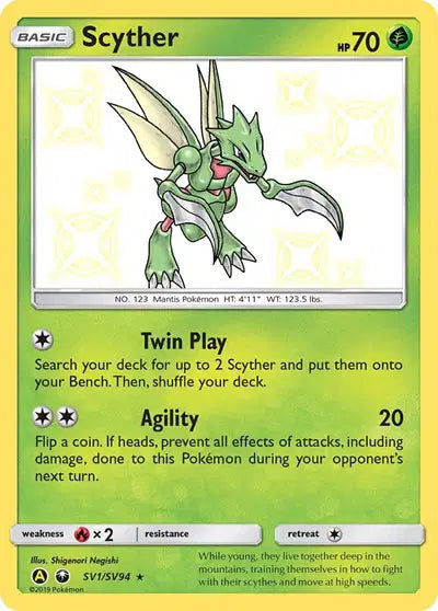 Scyther - SV1/SV94 - Hidden Fates - Shiny Vault