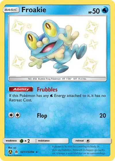 Froakie - SV11/SV94 - Hidden Fates - Shiny Vault