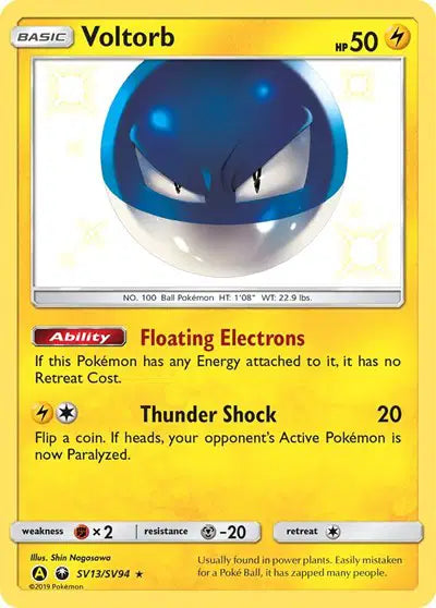 Voltorb - SV13/SV94 - Hidden Fates - Shiny Vault