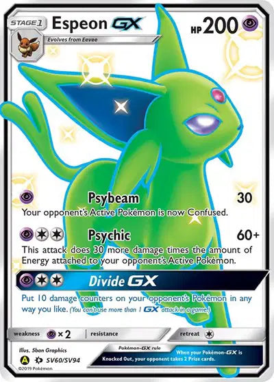 Espeon GX - SV60/SV94 - Hidden Fates - Shiny Vault