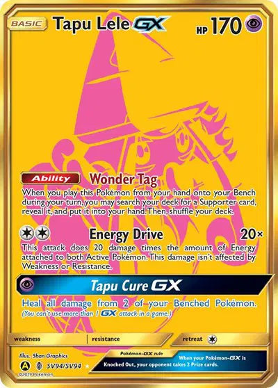 Tapu Lele GX - SV94/SV94 - Hidden Fates - Shiny Vault