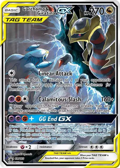Garchomp & Giratina GX - SM193 - Tag Team - Sun & Moon Promo