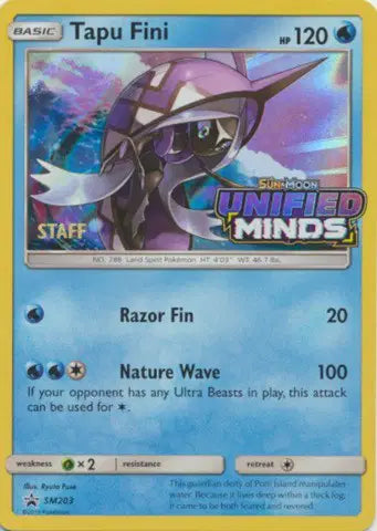 Tapu Fini - SM203 - Staff - Sun & Moon Promo