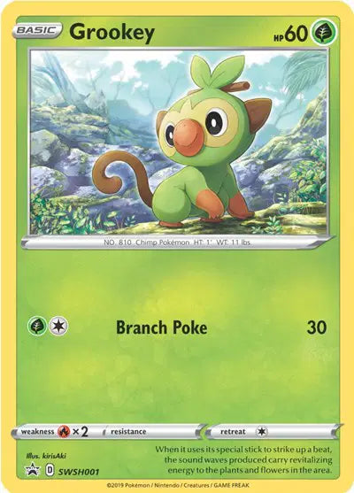 Grookey - SWSH001 - Sword & Shield Promo