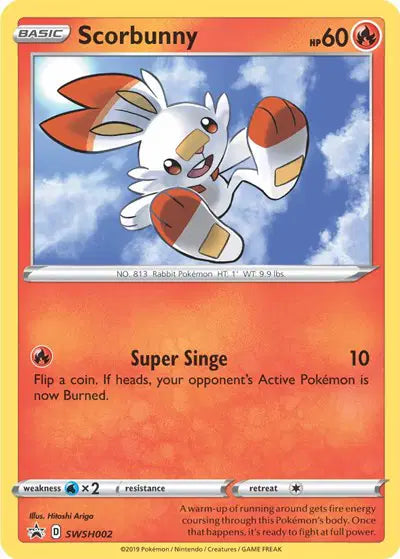 Scorbunny - SWSH002 - Sword & Shield Promo