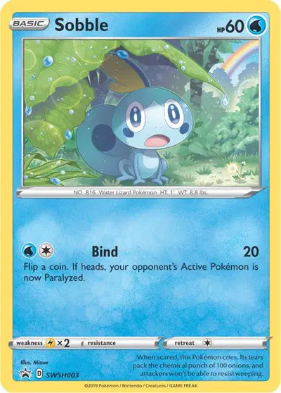 Sobble - SWSH003 - Sword & Shield Promo