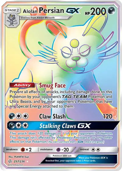 Alolan Persian GX - 257/236 - Cosmic Eclipse