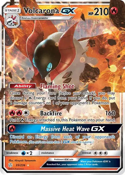 Volcarona GX - 35/236 - Cosmic Eclipse