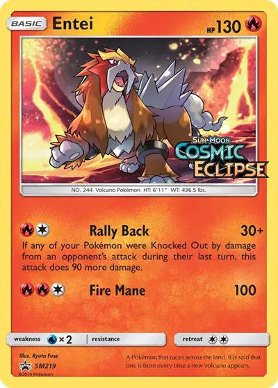 Entei - SM219 - Sun & Moon Promo