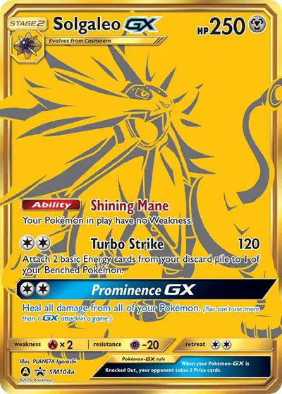 Solgaleo GX - SM104a - Sun & Moon Promo