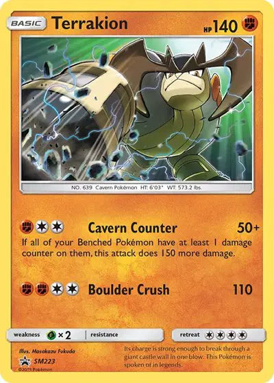Terrakion - SM223 - Sun & Moon Promo