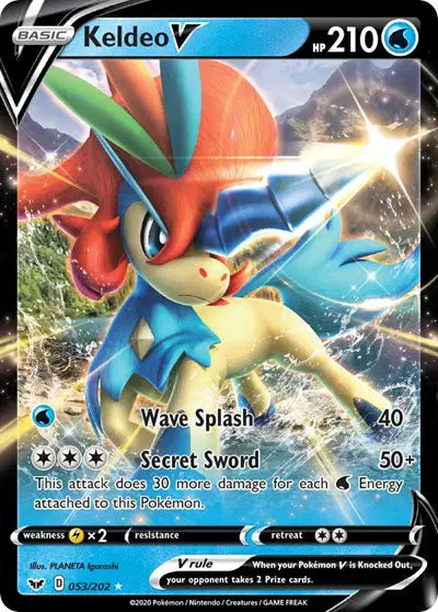 Keldeo V - 053/202 - Sword & Shield Base Set