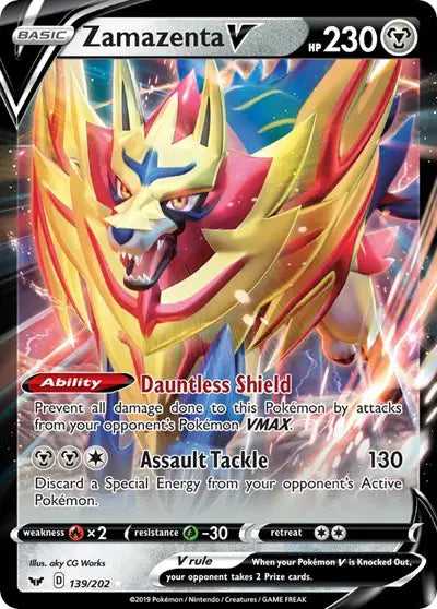 Zamazenta V - 139/202 - Sword & Shield Base Set