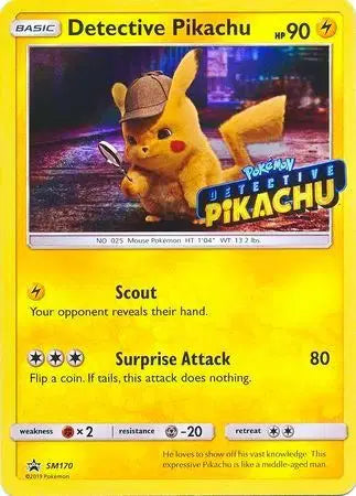 Detective Pikachu - SM170 - Sun & Moon Promo