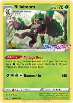 Rillaboom - SWSH006 - Staff - Sword & Shield Promo